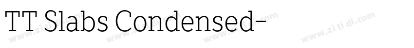 TT Slabs Condensed字体转换